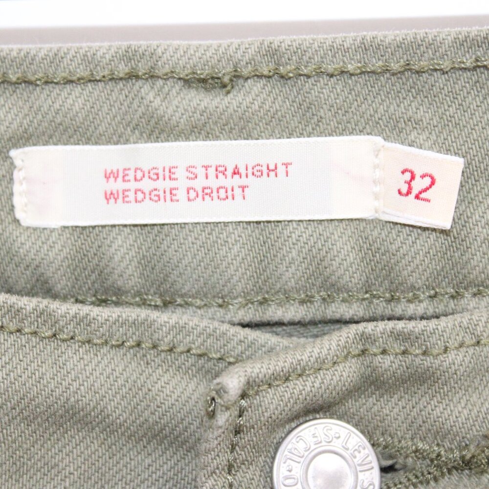 Levi's Olive Straight Leg Jeans - Picture 2 of 3
